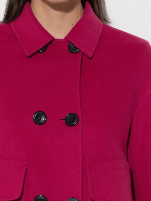Luisa Cerano Coats And Jackets | Luxury Gifts^Double Face Jacket In Berry Pink 408591 4080 Col 0455