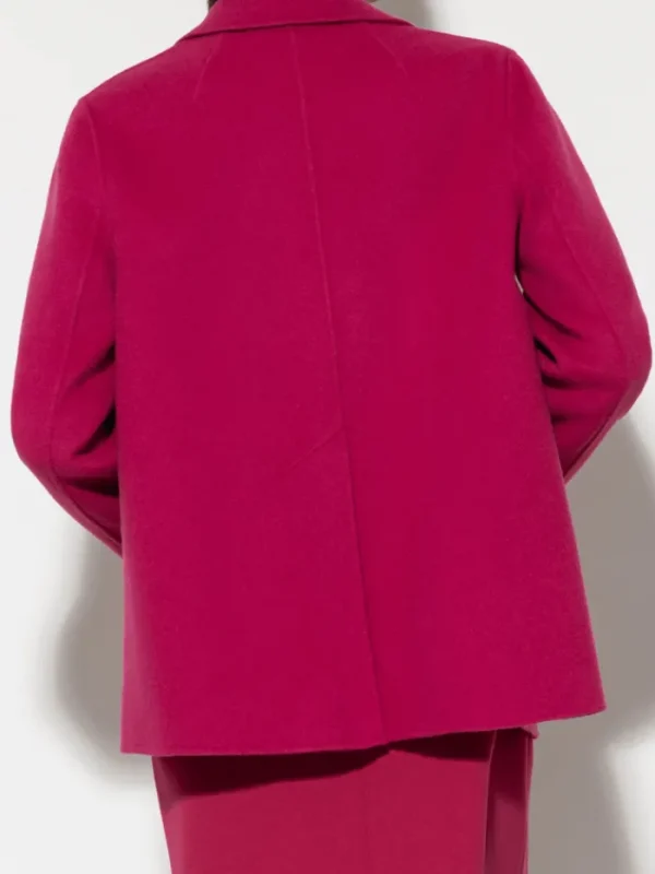 Luisa Cerano Coats And Jackets | Luxury Gifts^Double Face Jacket In Berry Pink 408591 4080 Col 0455