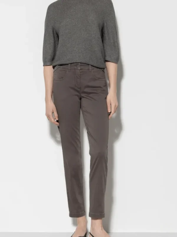Luisa Cerano Denim | Luxury Gifts^High Stretch Taupe Denim Jeans 607600 1883 Col 1633