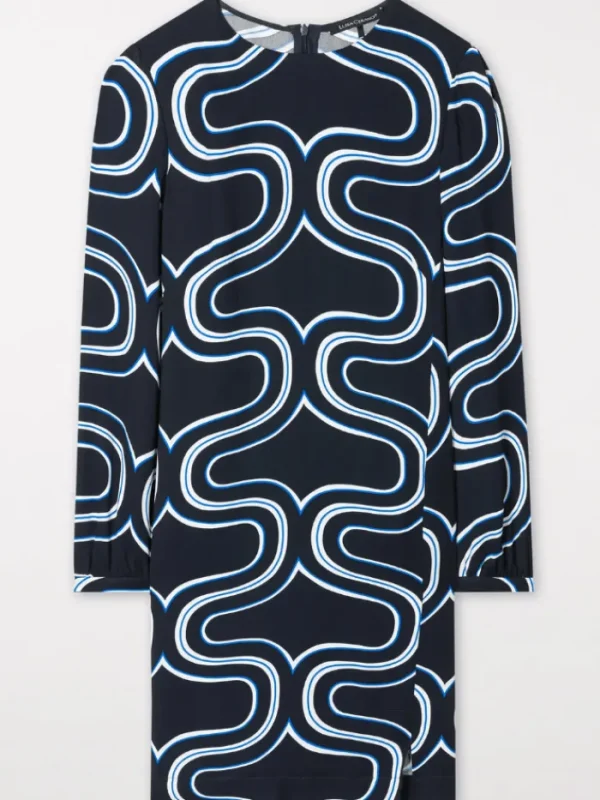 Luisa Cerano Dresses | Gifts Under £250^Mini Dress With Wave Print 798481 3604 Col 2921