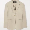 Luisa Cerano Coats And Jackets | Luxury Gifts^Shell Linen Mix Blazer 478297 3267 Col 0713