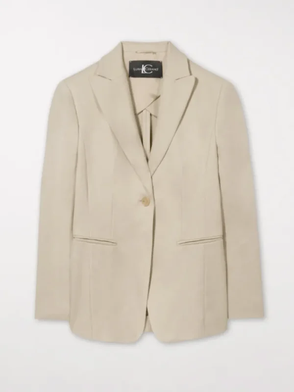 Luisa Cerano Coats And Jackets | Luxury Gifts^Shell Linen Mix Blazer 478297 3267 Col 0713