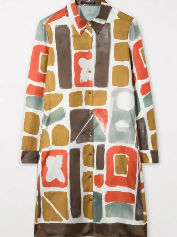 Luisa Cerano Dresses | Luxury Gifts^Shirt Dress With Ethnic Print 798495 3626 Col 1037