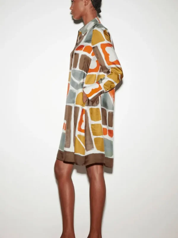 Luisa Cerano Dresses | Luxury Gifts^Shirt Dress With Ethnic Print 798495 3626 Col 1037