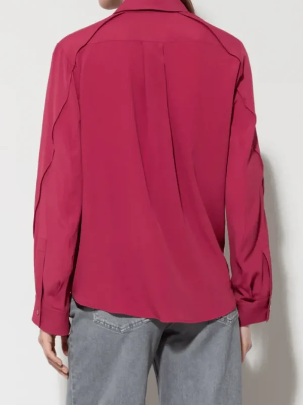 Luisa Cerano Tops | Luxury Gifts^Silk Blend Shirt Blouse In Berry Pink 208434 2179 Col 045