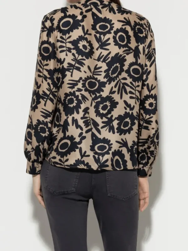 Luisa Cerano Tops | Luxury Gifts^Silk Blouse With Flower Print 208498 3684 Col 7342