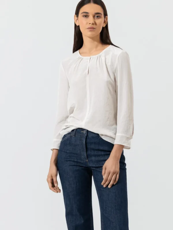 Luisa Cerano Tops | Gifts Under £100^T Chalk Floaty Top 277504 1687 0701