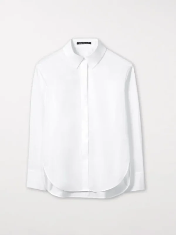 Luisa Cerano Tops | Luxury Gifts^White Blouse With Sleeve Detail 278362 3384 0100