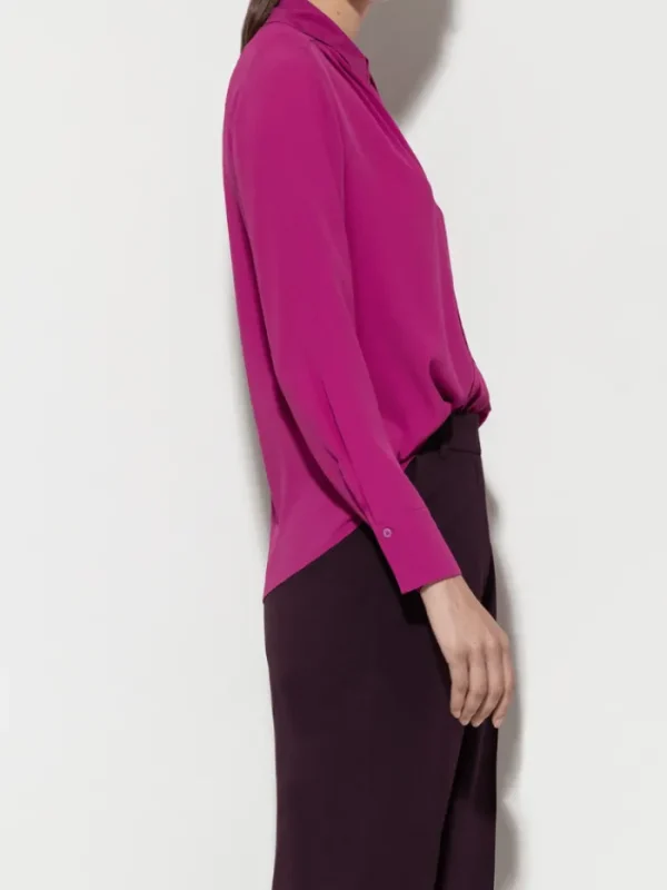 Luisa Cerano Tops | Luxury Gifts^Women's Blouse With Piping In Ultra Pink 208494 2179 Col