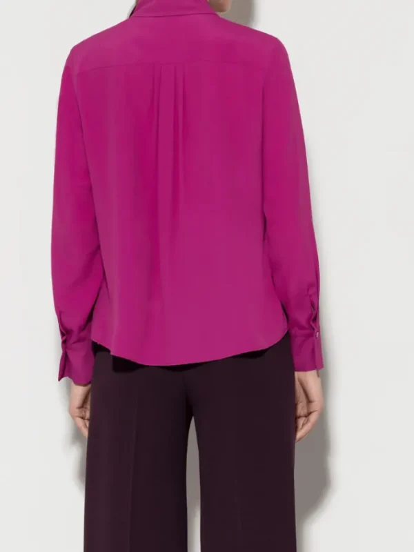 Luisa Cerano Tops | Luxury Gifts^Women's Blouse With Piping In Ultra Pink 208494 2179 Col