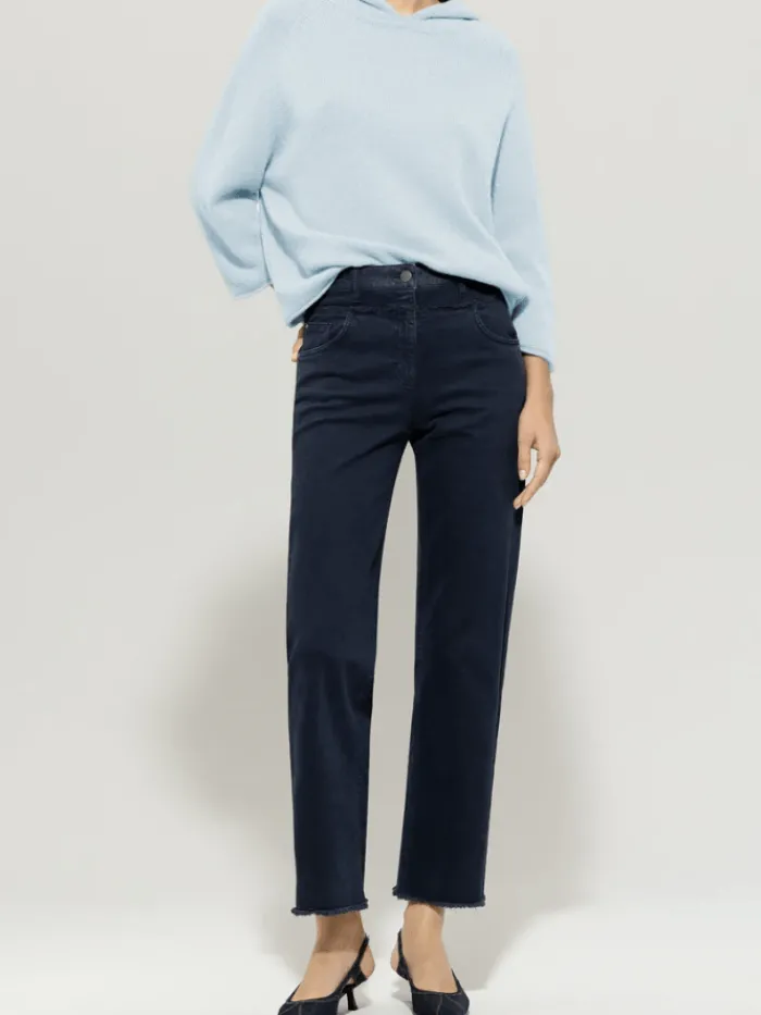 luisa_cerano_womens_cashm_1.webp Luisa Cerano Knitwear | Luxury Gifts^Women's Cashmere Blend Hoodie In Sky Blue 118607 5871 Col
