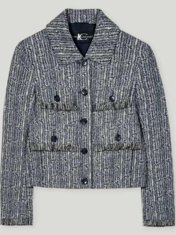 Luisa Cerano Coats And Jackets | Luxury Gifts^Women's Jacket With Herringbone Pattern 418361 3706 Col 2