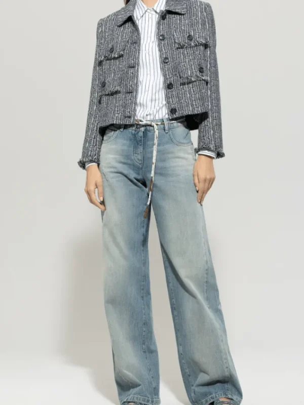 Luisa Cerano Coats And Jackets | Luxury Gifts^Women's Jacket With Herringbone Pattern 418361 3706 Col 2