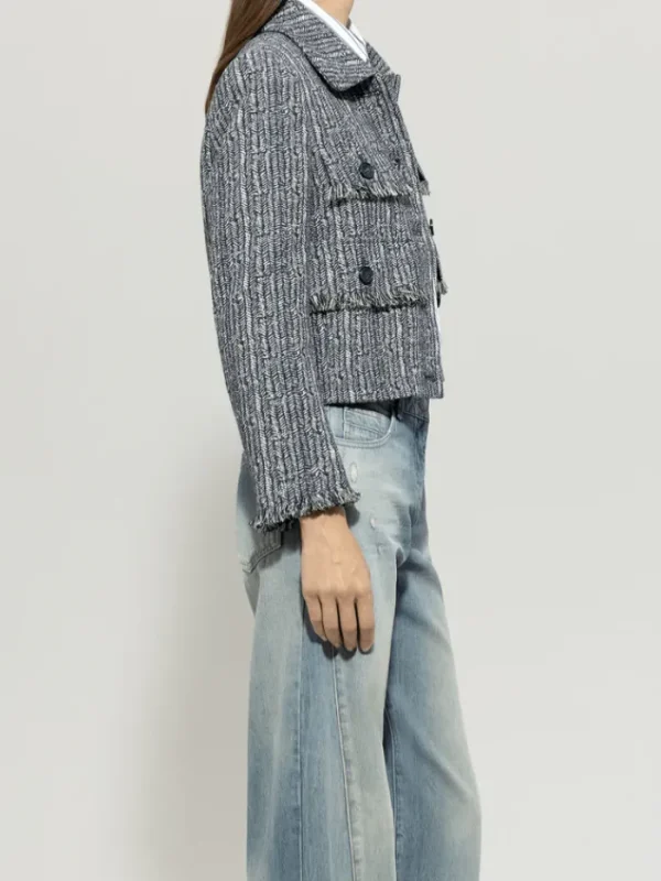 Luisa Cerano Coats And Jackets | Luxury Gifts^Women's Jacket With Herringbone Pattern 418361 3706 Col 2