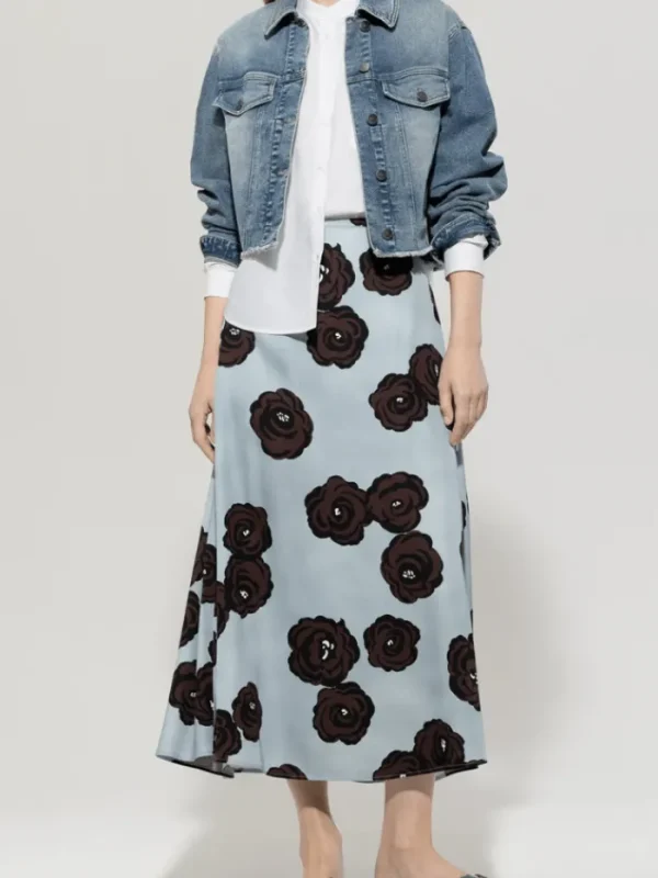 Luisa Cerano Skirts | Luxury Gifts^Women's Maxi Skirt With Flower Print 518272 3728 Col 2197