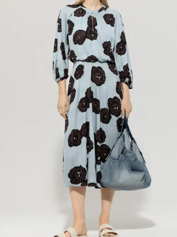Luisa Cerano Dresses | Luxury Gifts^Women's Maxi Dress With Flower Print 718561 3728 Col 2197