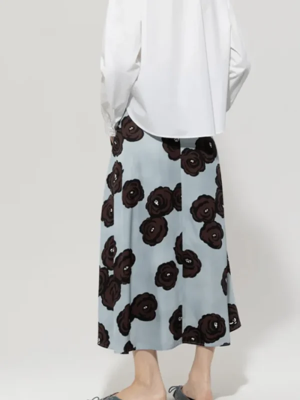 Luisa Cerano Skirts | Luxury Gifts^Women's Maxi Skirt With Flower Print 518272 3728 Col 2197