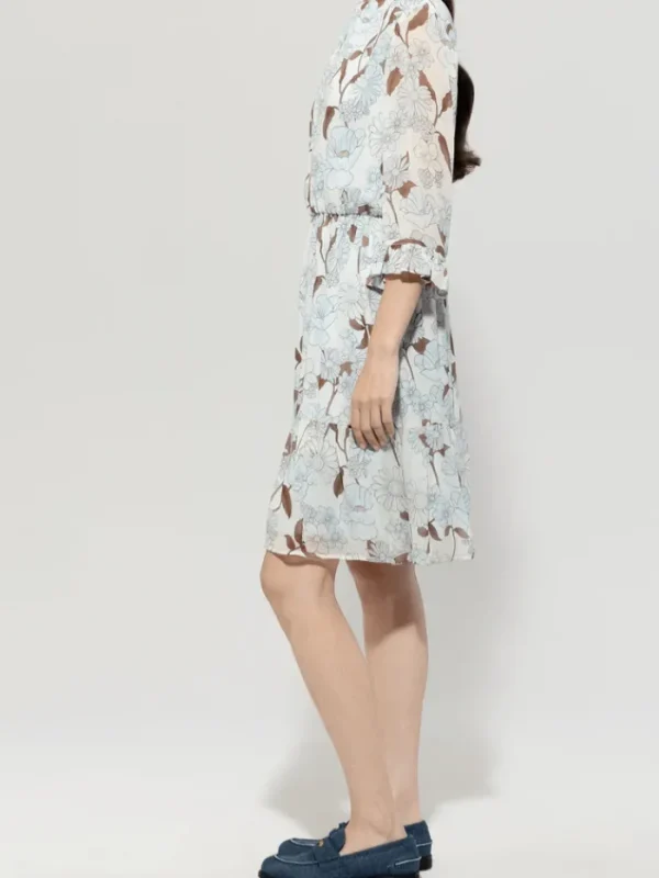 Luisa Cerano Dresses | Luxury Gifts^Women's Midi Dress With Flower Print 718560 3740 Col 1039