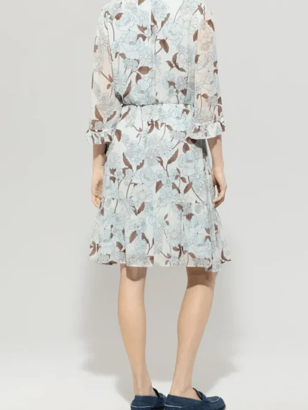 Luisa Cerano Dresses | Luxury Gifts^Women's Midi Dress With Flower Print 718560 3740 Col 1039