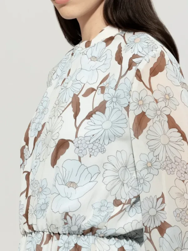 Luisa Cerano Dresses | Luxury Gifts^Women's Midi Dress With Flower Print 718560 3740 Col 1039