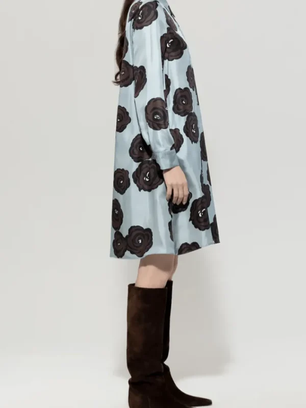 Luisa Cerano Dresses | Luxury Gifts^Women's Silk Shirt Dress With Flower Print 718565 3746 Co