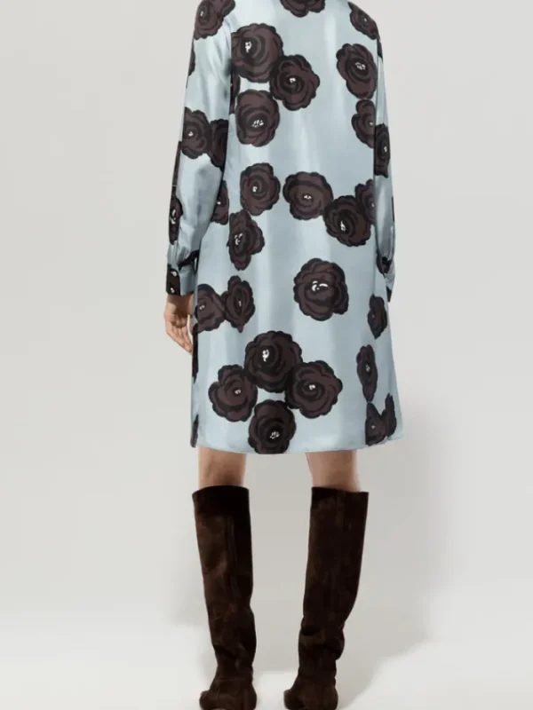Luisa Cerano Dresses | Luxury Gifts^Women's Silk Shirt Dress With Flower Print 718565 3746 Co