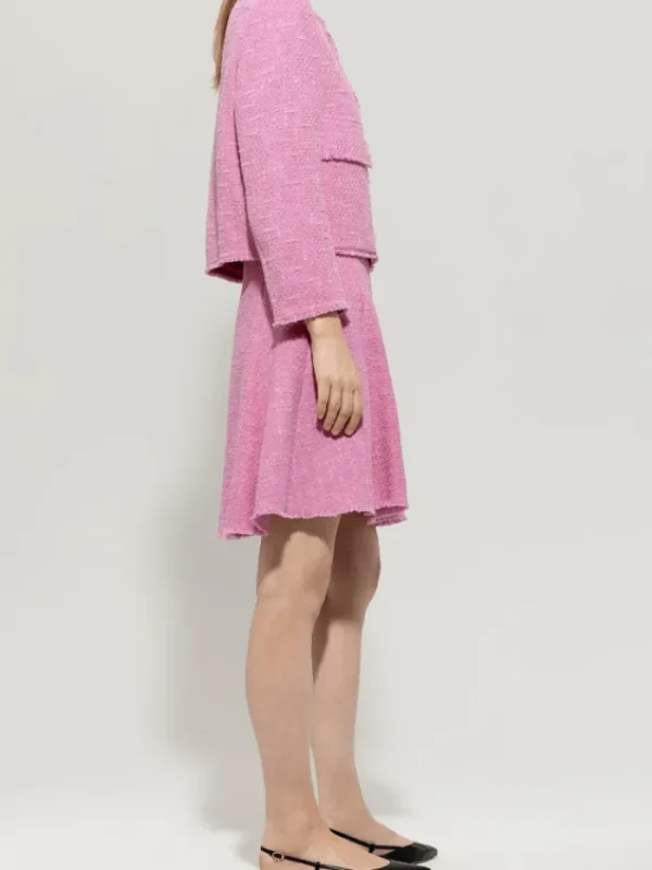 Luisa Cerano Coats And Jackets | Luxury Gifts^Women's Vintage Tweed Jacket In Pink 418338 3712 Col 4394