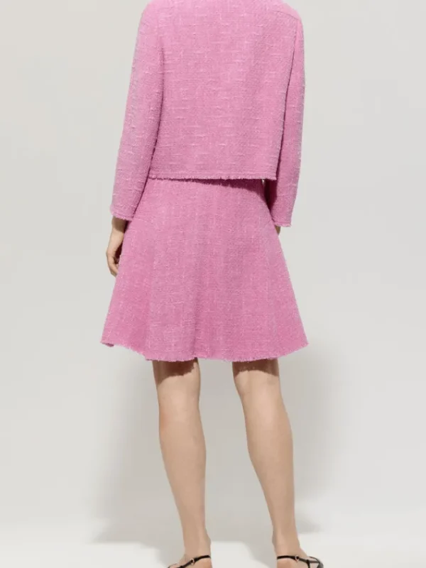 Luisa Cerano Coats And Jackets | Luxury Gifts^Women's Vintage Tweed Jacket In Pink 418338 3712 Col 4394