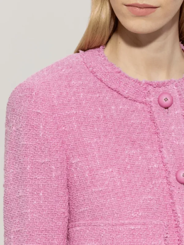 Luisa Cerano Coats And Jackets | Luxury Gifts^Women's Vintage Tweed Jacket In Pink 418338 3712 Col 4394