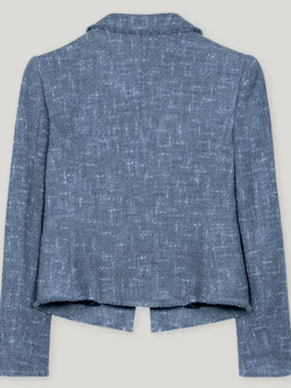 Luisa Cerano Coats And Jackets | Luxury Gifts^Women's Vintage Tweed Blazer In Blue 418320 3712 Col 2852