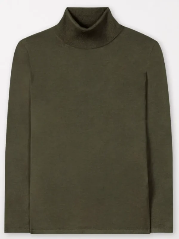 Luisa Cerano Knitwear | Gifts Under £250^Wool Blend Turtleneck Jumper In Bamboo 188340 5903 Col 03