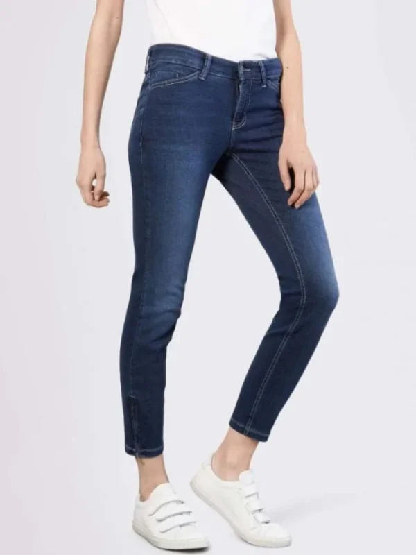 Mac Jeans Denim | Gifts Under £250^Mac Dream Chic Summer Jeans 5471 0355L D853 Dark Used Blue