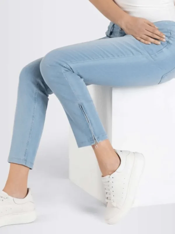 Mac Jeans Denim^Mac Dream M Chic Summer Blue Wash Cropped Jeans 5471 0355L D427