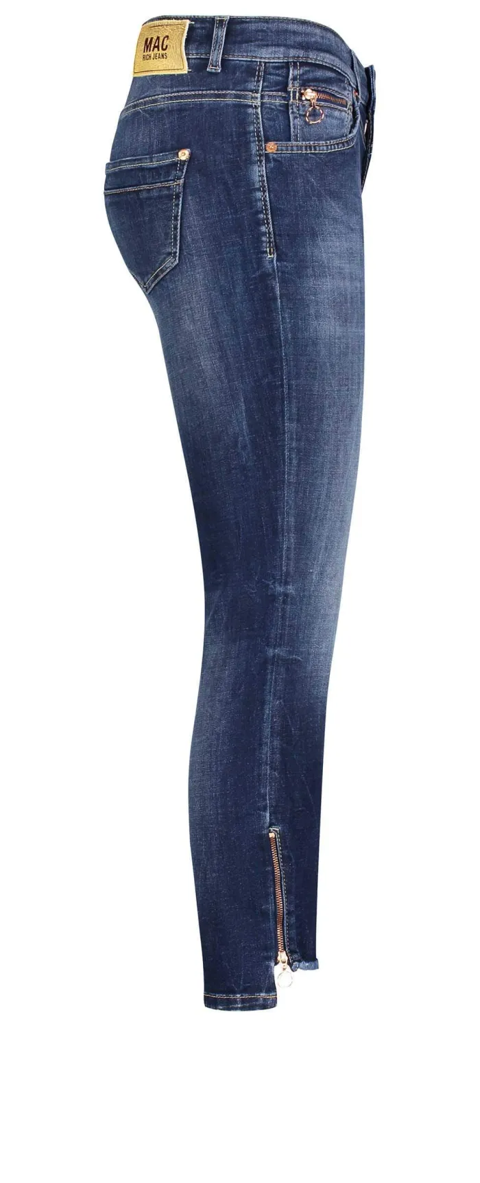 mac_dream_m_rich_slim_chi_3.webp Mac Jeans Gifts Under £100^Mac Dream M Rich Slim Chic Yellow Label 5755 0389L Jeans D671 Gold Zip