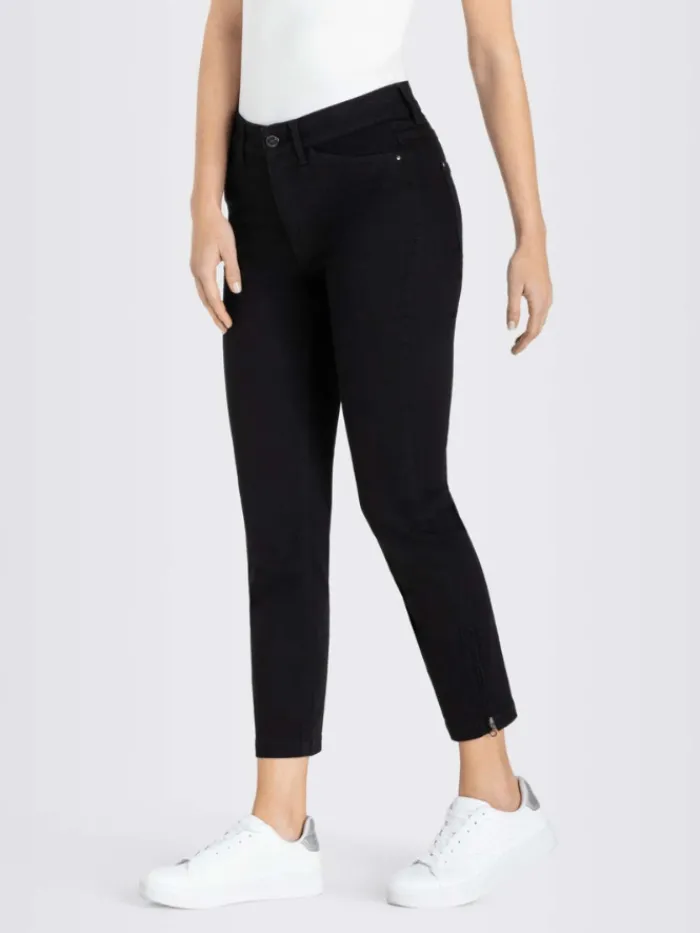 mac_dream_m_summer_chic_c_3.webp Mac Jeans Denim | Gifts Under £250^MAC Dream M Summer Chic Cropped Jeans In Black-Black 5471 0355L D999