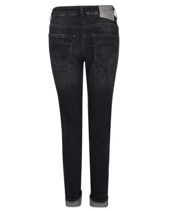 Mac Jeans Gifts Under £100^Mac Dream SS Rich Slim Sparkle 5904 0389 Jeans D993 Black Laser Wash