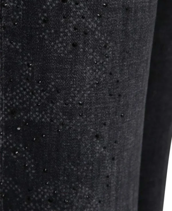 Mac Jeans Gifts Under £100^Mac Dream SS Rich Slim Sparkle 5904 0389 Jeans D993 Black Laser Wash