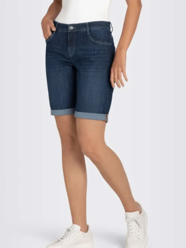 Mac Jeans Denim | Shorts^Mac Shorty Blue New Basic Wash Denim Shorts 2387 0393 D845
