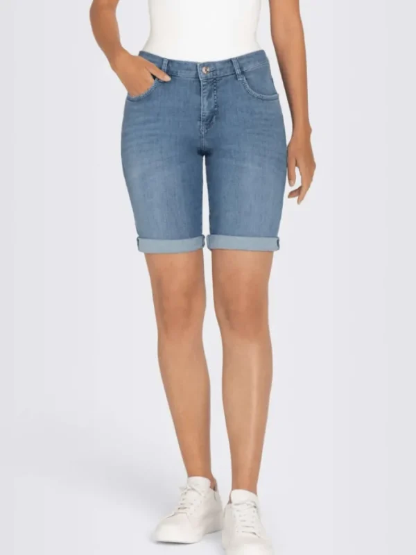 Mac Jeans Denim | Shorts^Mac Shorty Summer Blue Wash Denim Shorts 2387 0393 D531