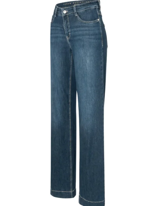 Mac Jeans Denim | Gifts Under £250^Mac Women's Dream Wide Wonder Light Jeans In Authentic Dark Wash 5441
