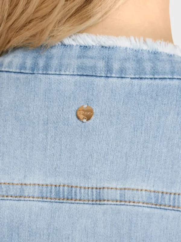 Marc Cain Additions Coats And Jackets | Denim^Baby Blue Denim Jacket UA 31.01 D51 COL 351