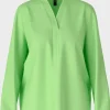 Marc Cain Additions Tops | Gifts Under £100^Blouse With V Neck In Apple Green WA 51.03 W39 COL
