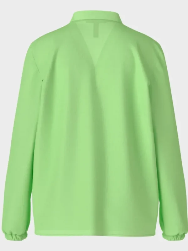 Marc Cain Additions Tops | Gifts Under £100^Blouse With V Neck In Apple Green WA 51.03 W39 COL