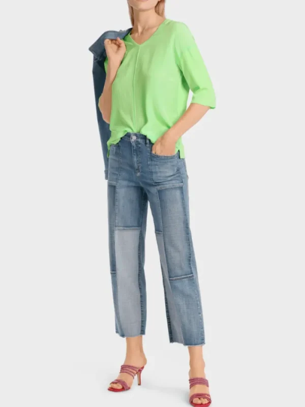 Marc Cain Additions Tops | Gifts Under £100^Casual Blouse Shirt In Apple Green WA 55.01 J29 CO