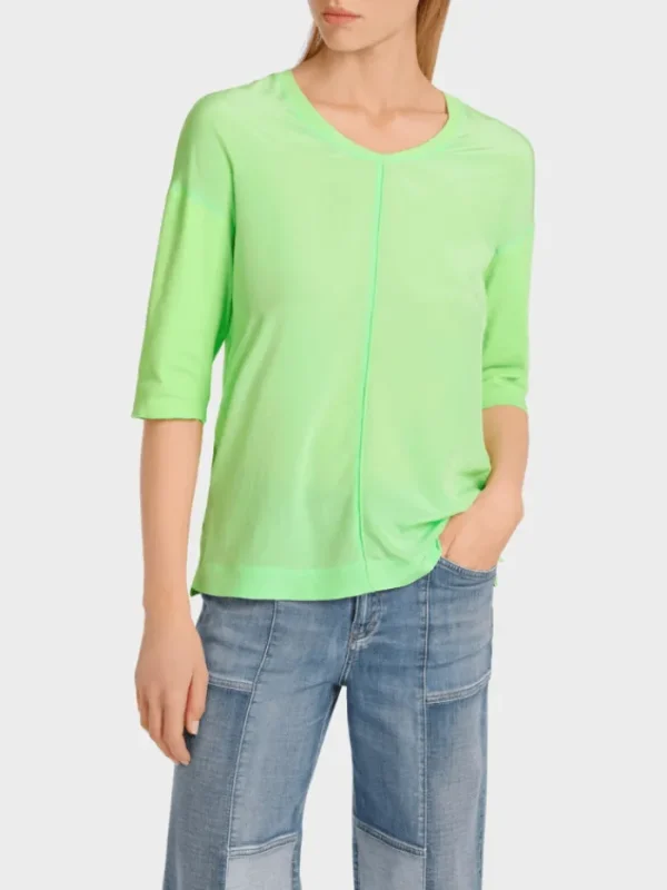 Marc Cain Additions Tops | Gifts Under £100^Casual Blouse Shirt In Apple Green WA 55.01 J29 CO