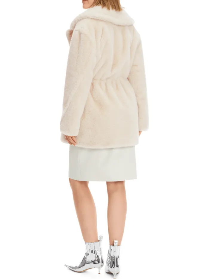 marc_cain_additions_faux__2.webp Marc Cain Additions Coats And Jackets | Faux Fur Edit^Faux Furry Coat In Light Beige XA 12.07 W86 COL 18