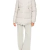 Marc Cain Additions Coats And Jackets | Luxury Gifts^Padded Quilted Coat In Light Beige XA 12.02 W79 CO