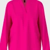 Marc Cain Additions Tops | Gifts Under £100^Pink V Neck Blouse WA 51.03 W39 COL 245