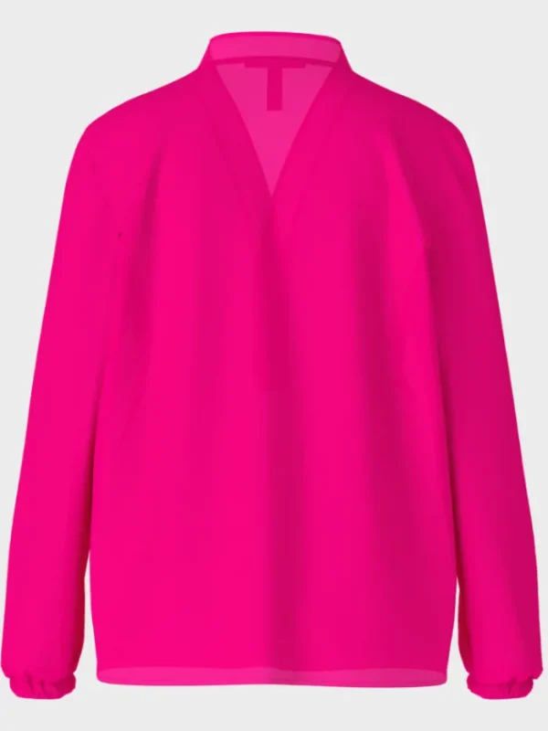 Marc Cain Additions Tops | Gifts Under £100^Pink V Neck Blouse WA 51.03 W39 COL 245