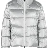 Marc Cain Additions Coats And Jackets | Luxury Gifts^Quilted Short Coat In Silver XA 12.08 W82 Col 800